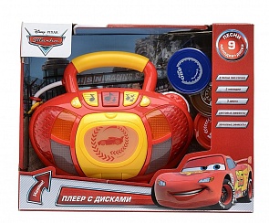 Плеер с тремя дисками Дисней Тачки (Умка, 4201T-R2sim)